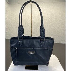 Rosetti Large Tote Shoulder Bag Purse,Black Leather